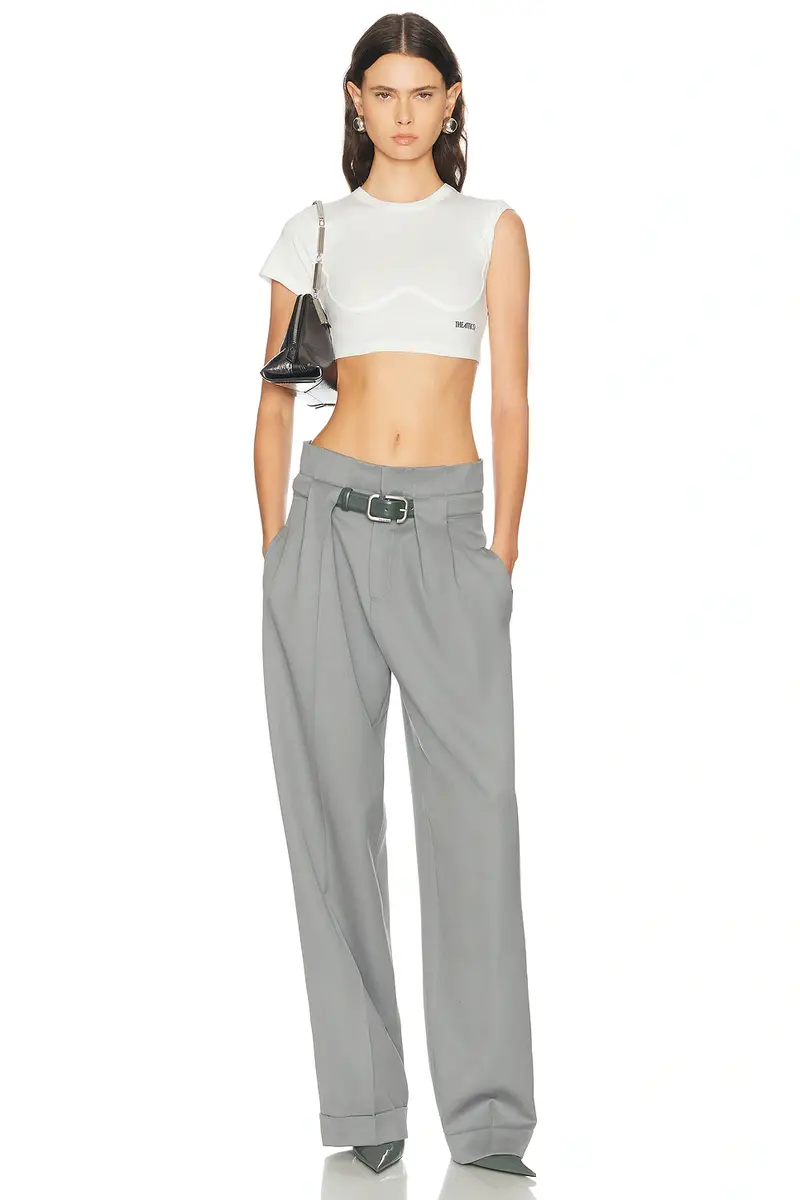 The Attico Logo Crop Tee | Thumbnail 4 The Attico Logo Crop Tee | Thumbnail 4