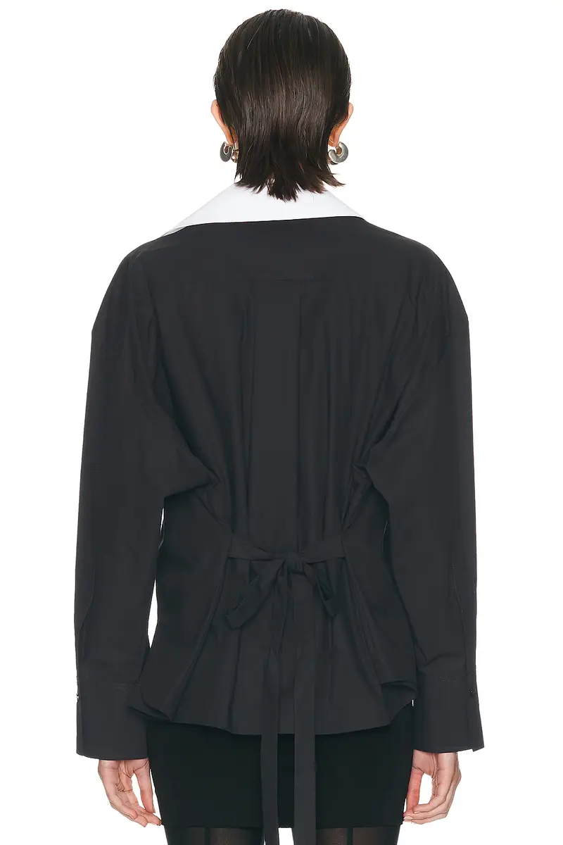 The Attico Oversized Contrast Shirt | Thumbnail 5 The Attico Oversized Contrast Shirt | Thumbnail 5