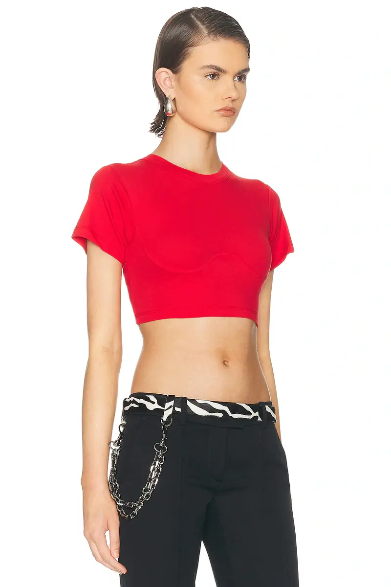 The Attico Cropped T-Shirt | Thumbnail 2 The Attico Cropped T-Shirt | Thumbnail 2