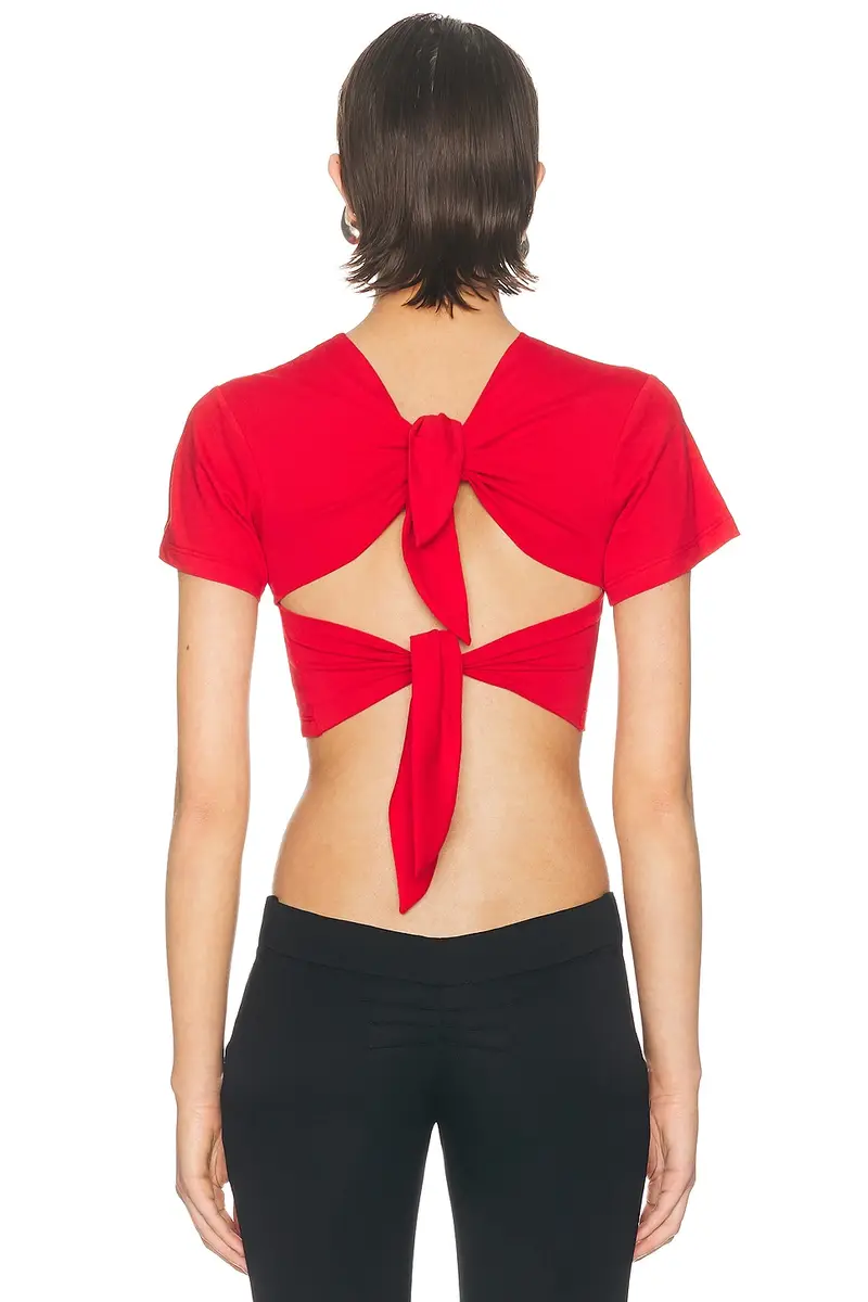 The Attico Cropped T-Shirt | Thumbnail 3 The Attico Cropped T-Shirt | Thumbnail 3