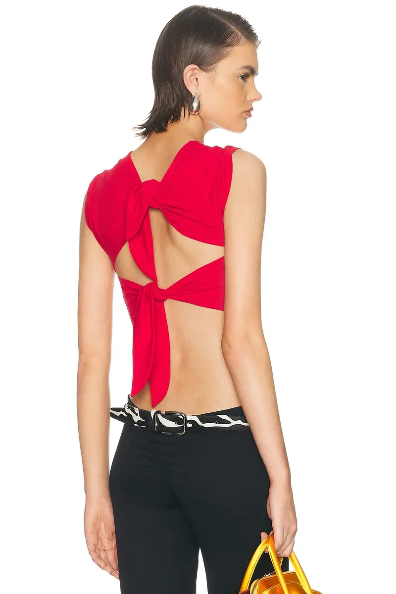 The Attico Cropped T-Shirt | Thumbnail 4 The Attico Cropped T-Shirt | Thumbnail 4