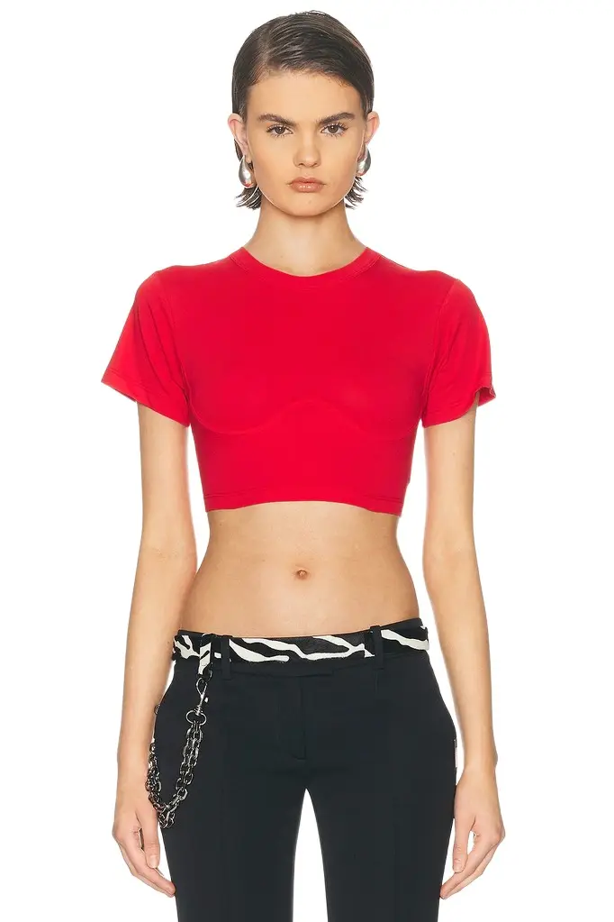 The Attico Cropped T-Shirt