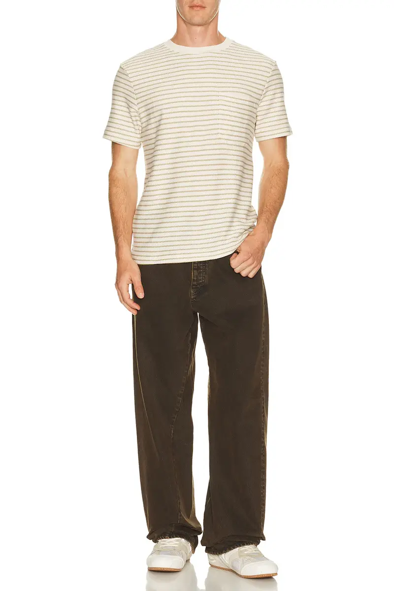Frame Ribbed Striped Tee | Thumbnail 3 Frame Ribbed Striped Tee | Thumbnail 3