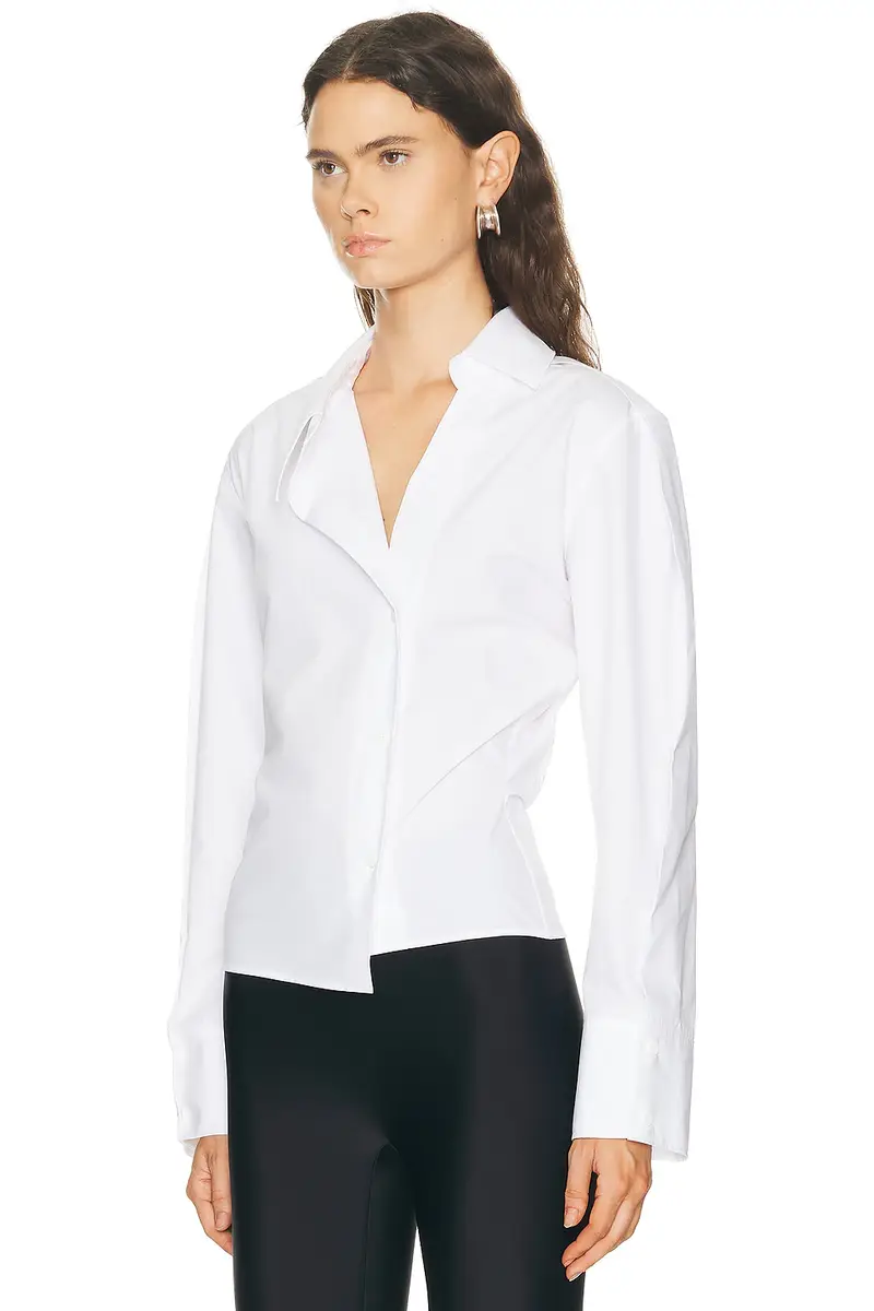The Attico Asymmetrical Shirt | Thumbnail 3