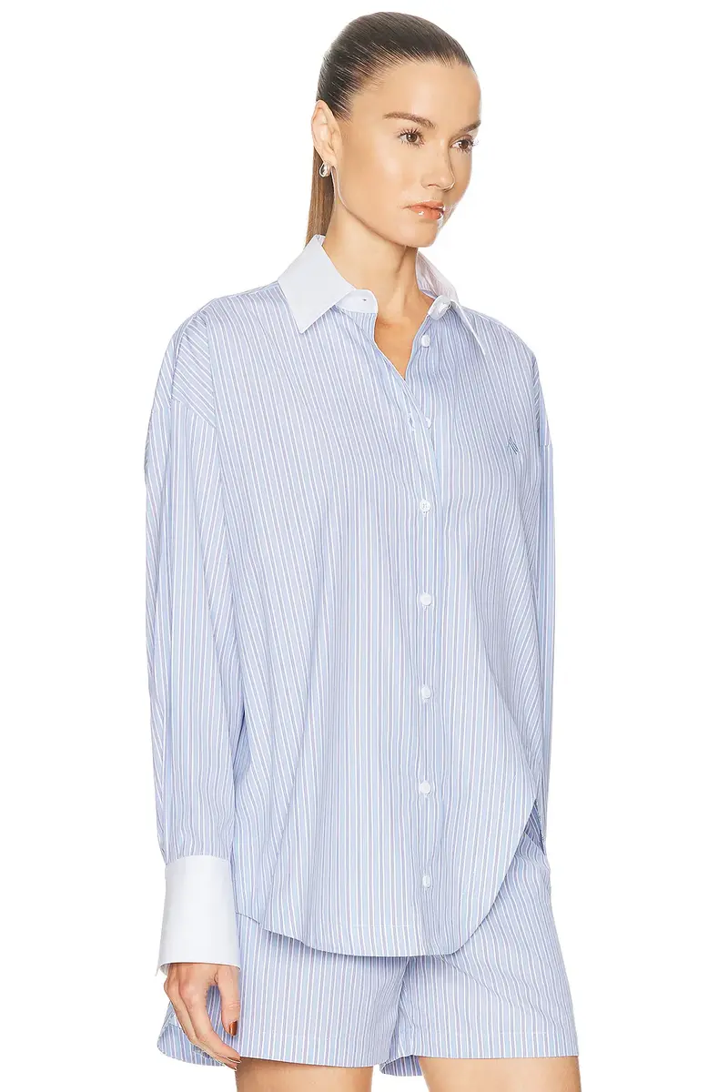 The Attico Striped Button Down Shirt | Thumbnail 2 The Attico Striped Button Down Shirt | Thumbnail 2