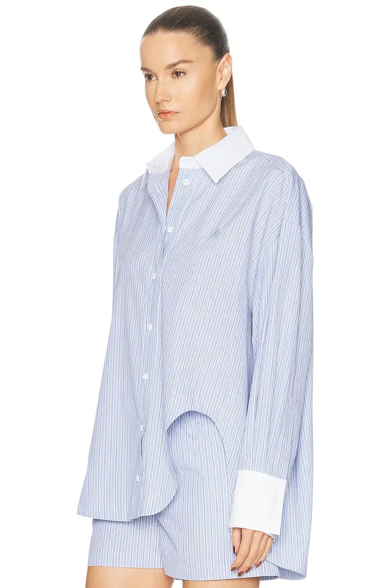 The Attico Striped Button Down Shirt | Thumbnail 3 The Attico Striped Button Down Shirt | Thumbnail 3