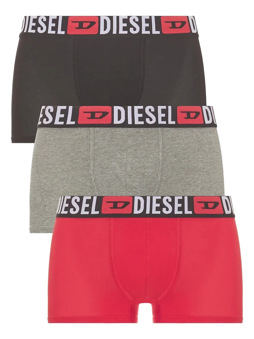 Diesel Three-Pack All Over Logo Waist Boxers
