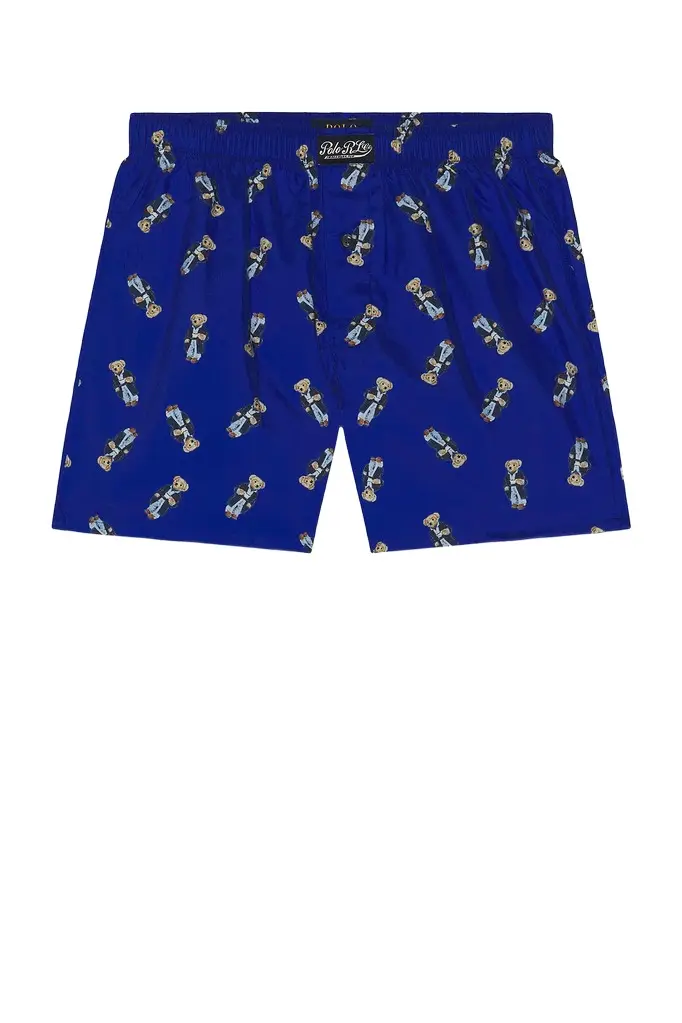 Polo Ralph Lauren Woven Boxer With Bear Print