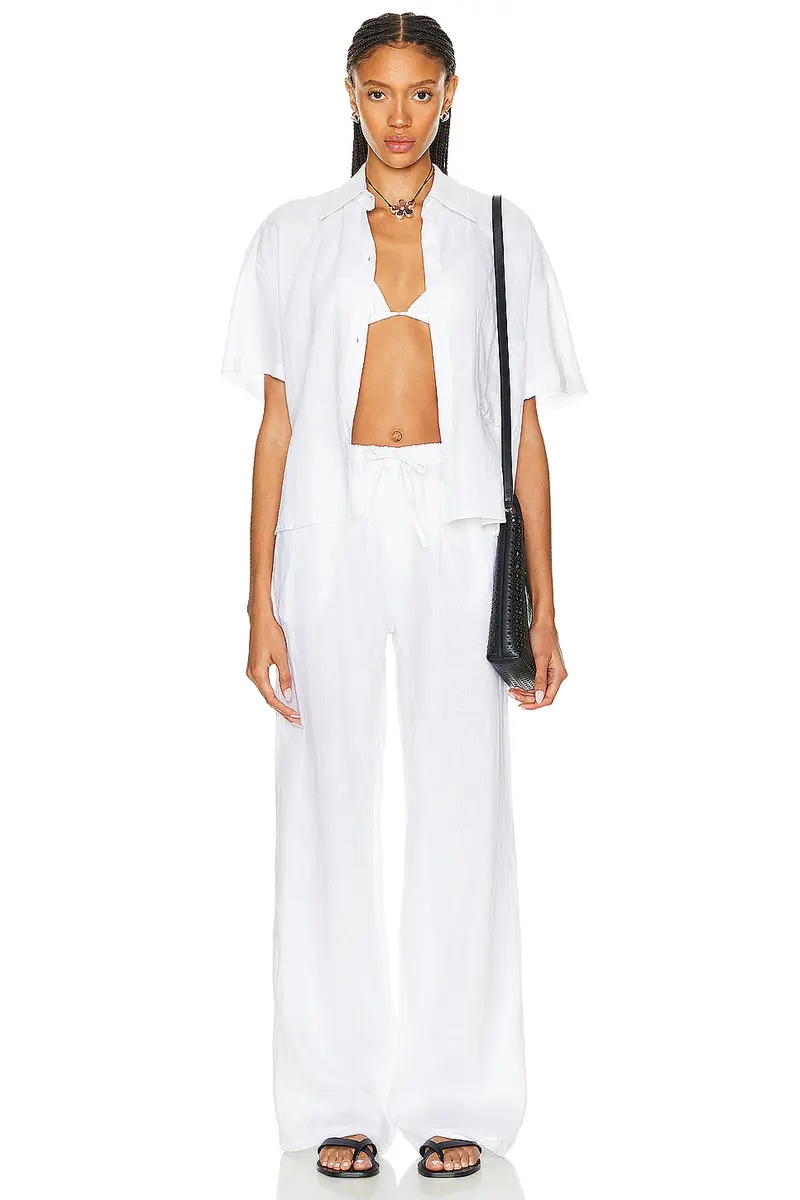 Aexae Linen Drawstring Trouser | Thumbnail 4