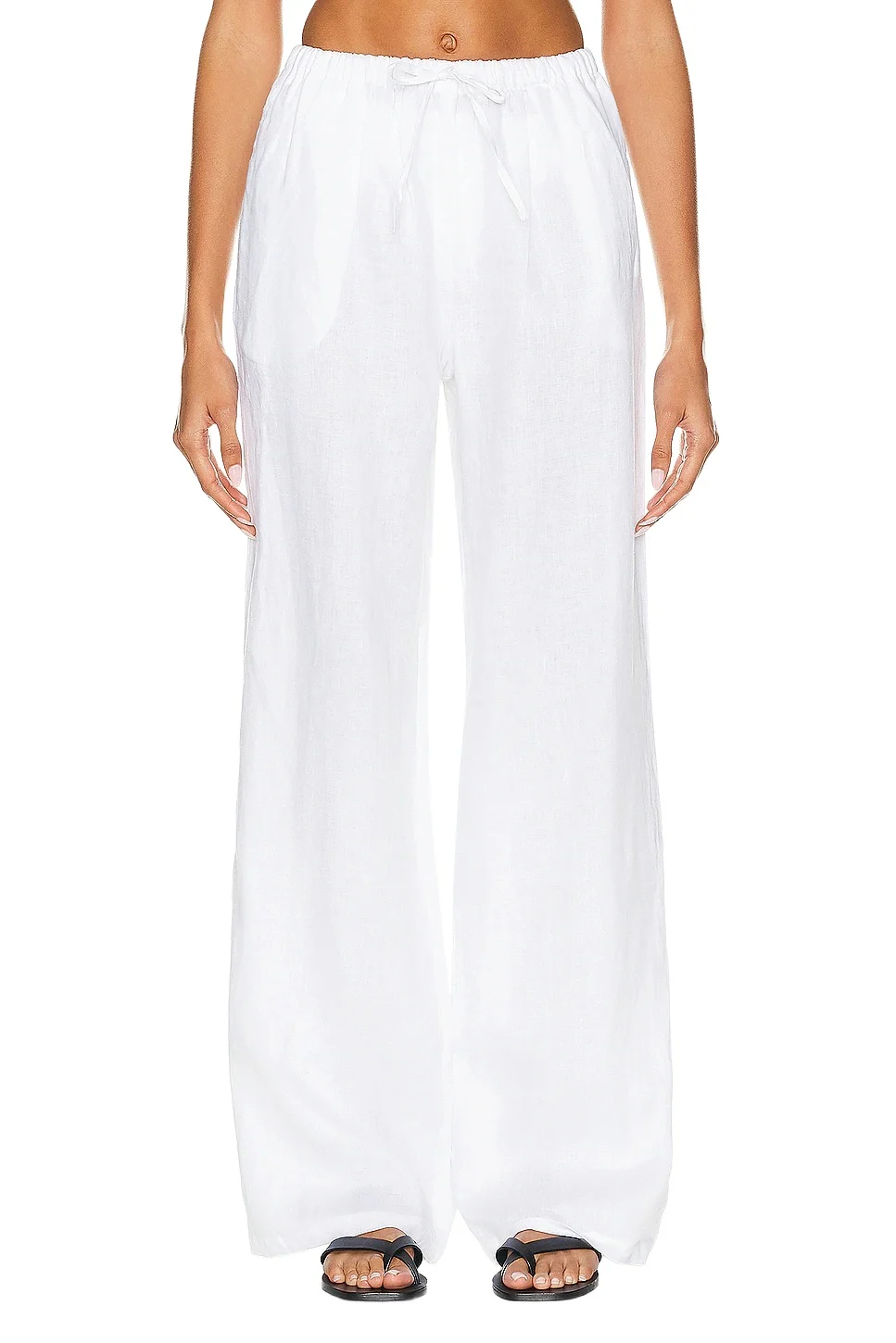 Linen Drawstring Trouser