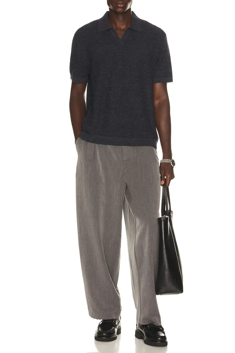 Theory Brenan Pacific Linen Polo | Thumbnail 3 Theory Brenan Pacific Linen Polo | Thumbnail 3