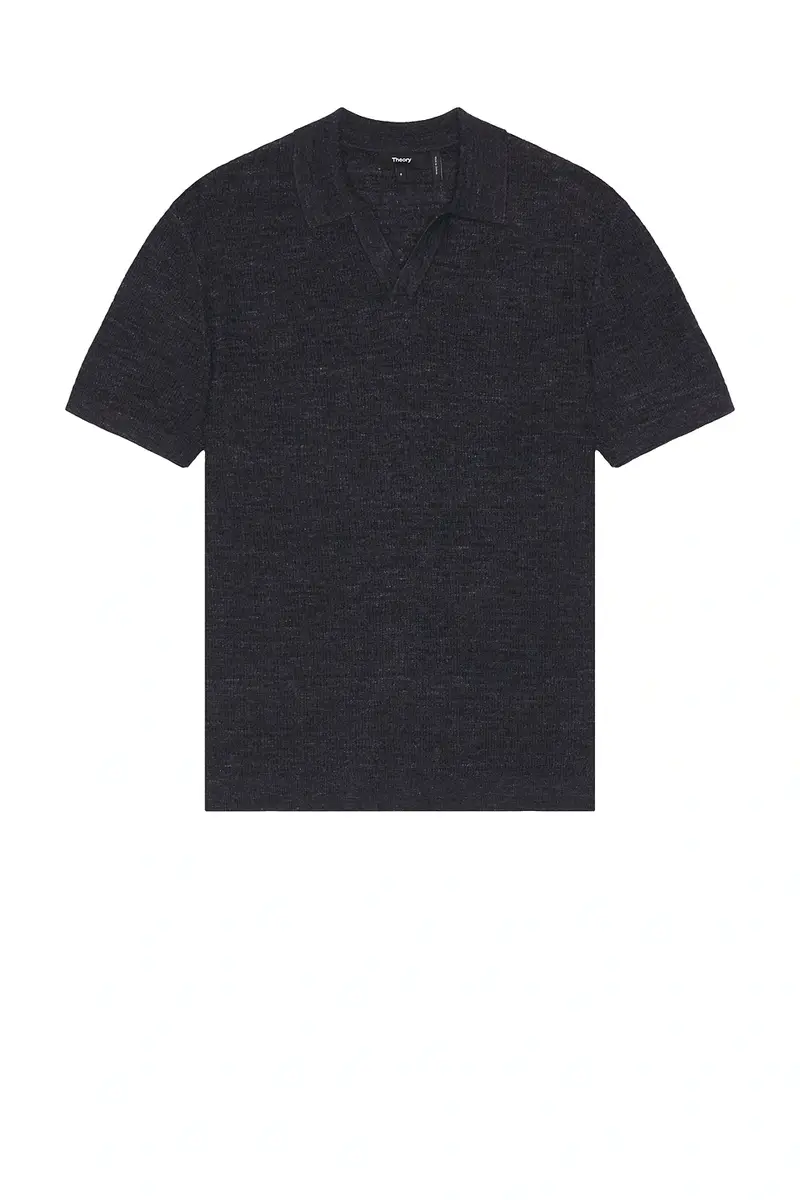 Theory Brenan Pacific Linen Polo | Thumbnail 4 Theory Brenan Pacific Linen Polo | Thumbnail 4