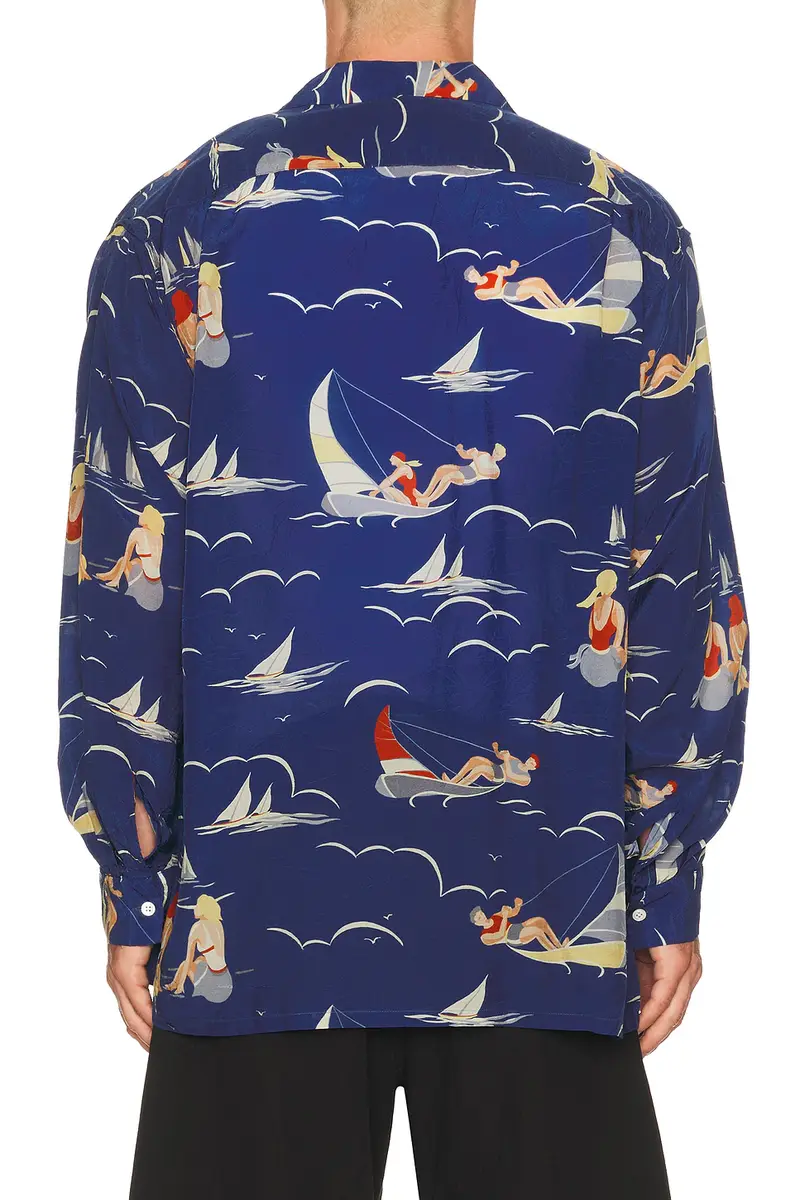 Beams Plus Open Collar Cupro Print | Thumbnail 2 Beams Plus Open Collar Cupro Print | Thumbnail 2