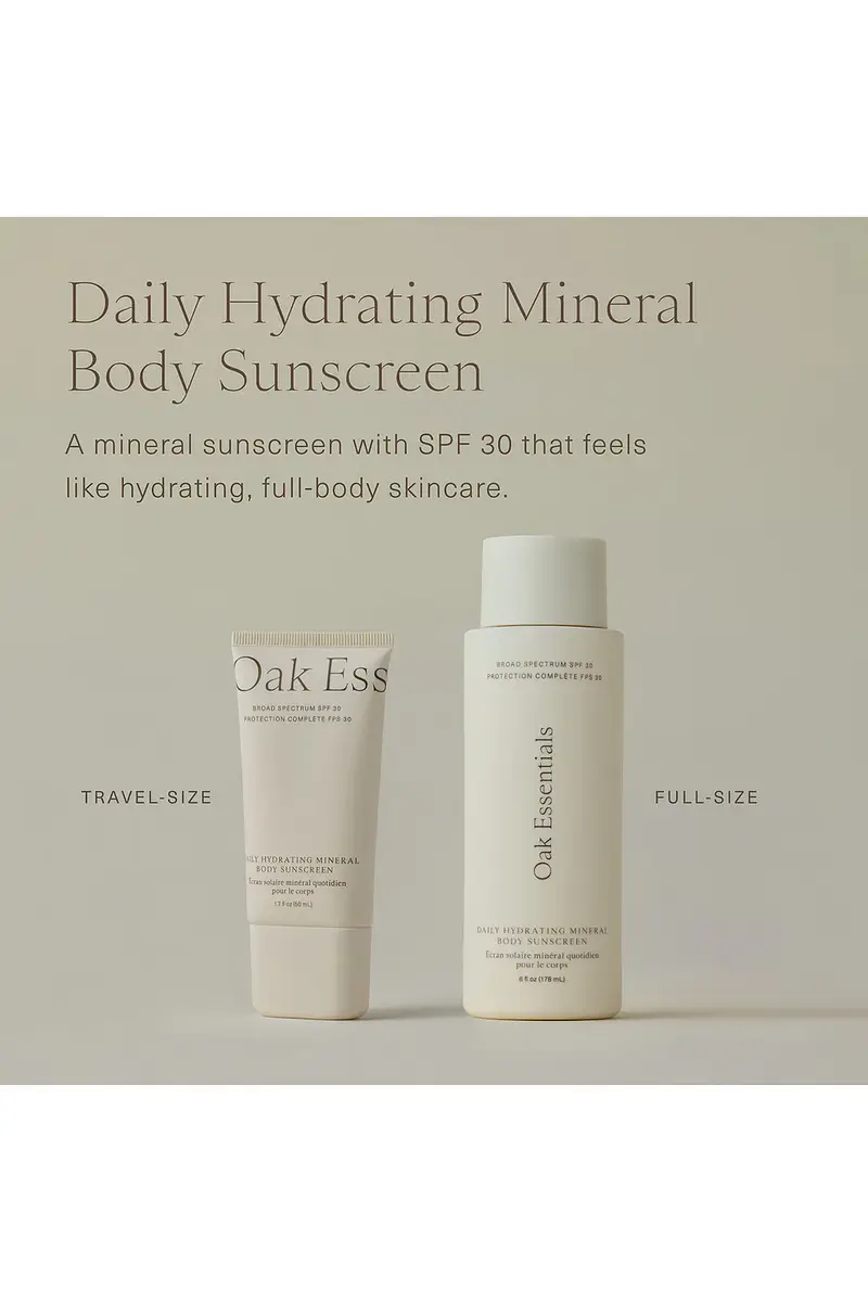 Oak Essentials Travel Daily Hydrating Mineral Body Sunscreen SPF 30 | Thumbnail 3 Oak Essentials Travel Daily Hydrating Mineral Body Sunscreen SPF 30 | Thumbnail 3