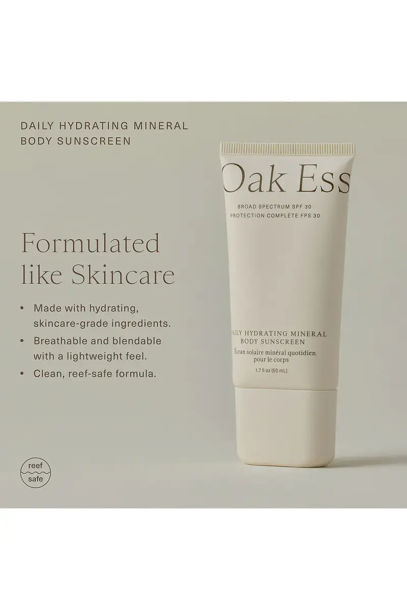 Oak Essentials Travel Daily Hydrating Mineral Body Sunscreen SPF 30 | Thumbnail 8 Oak Essentials Travel Daily Hydrating Mineral Body Sunscreen SPF 30 | Thumbnail 8