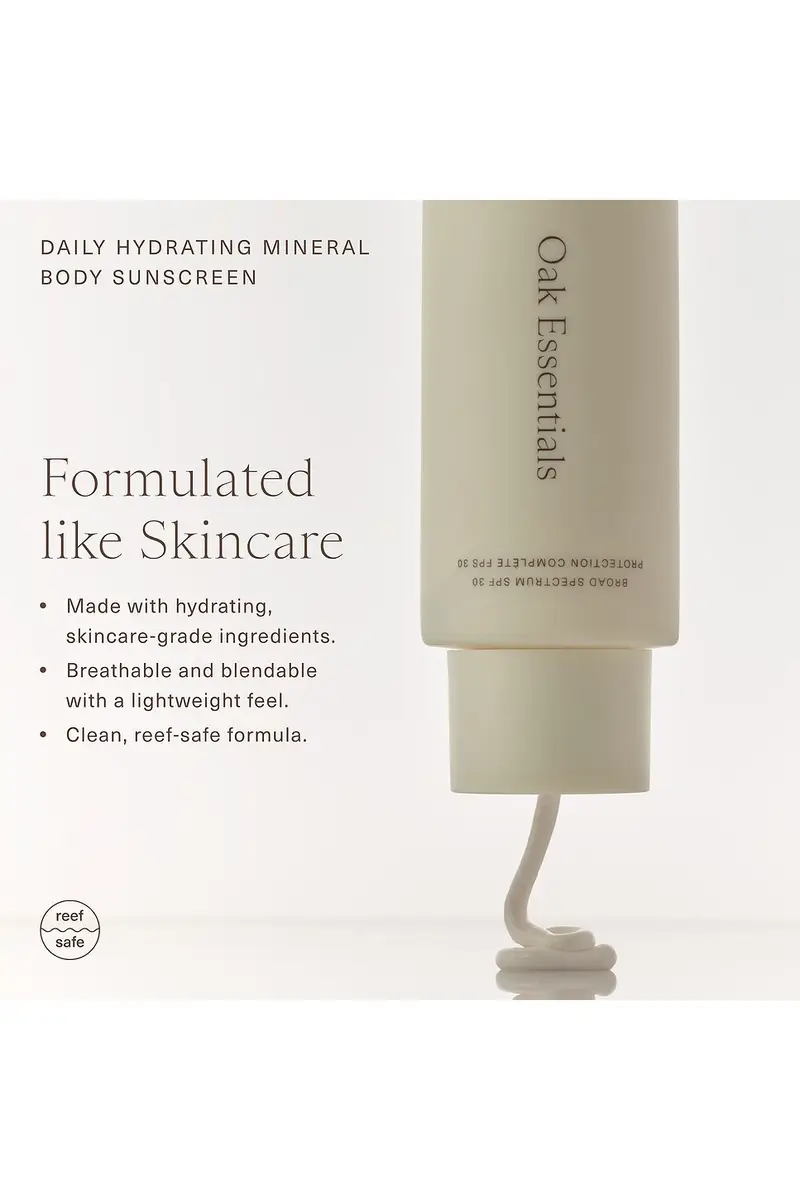 Oak Essentials Daily Hydrating Mineral Body Sunscreen SPF 30 | Thumbnail 8 Oak Essentials Daily Hydrating Mineral Body Sunscreen SPF 30 | Thumbnail 8