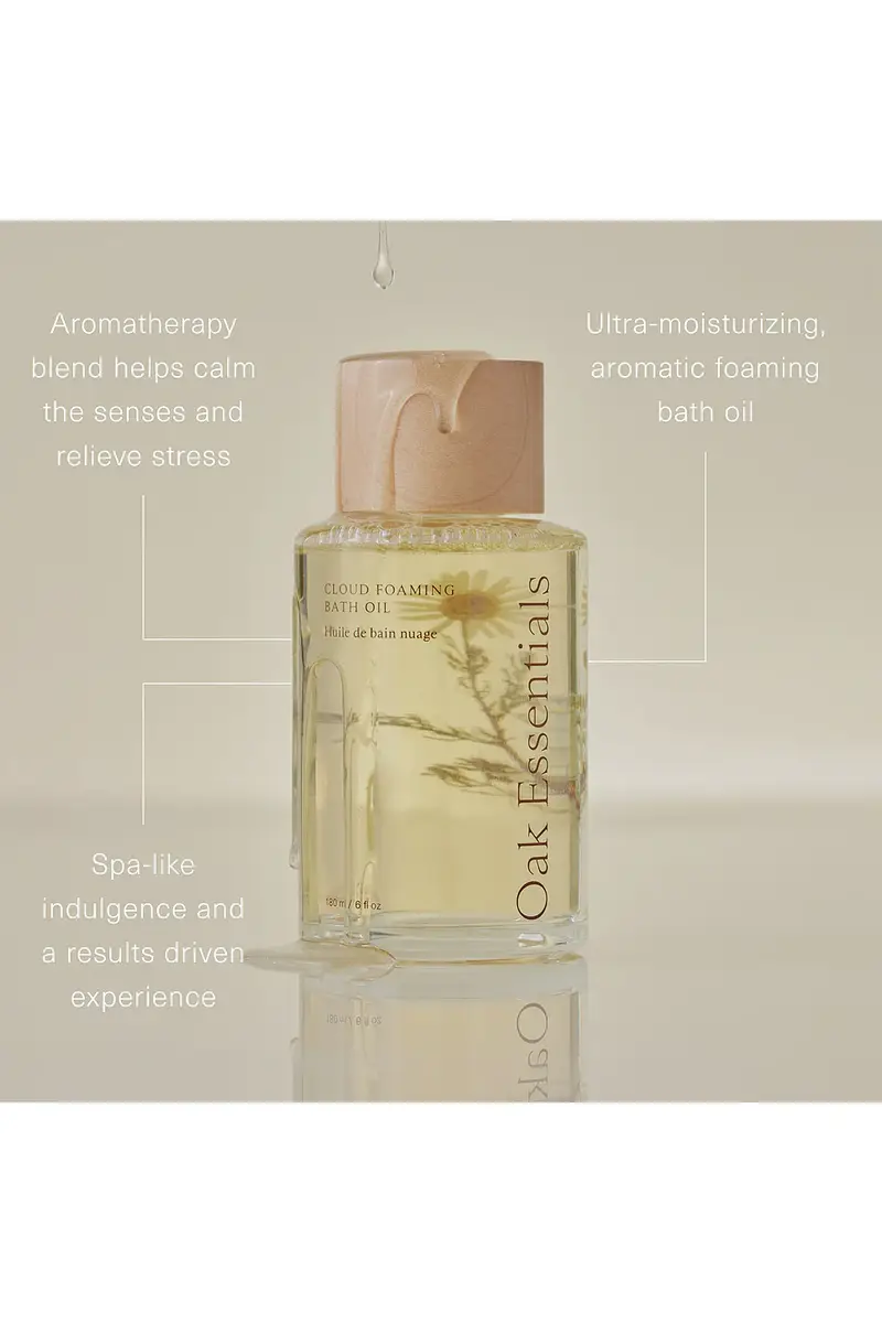 Oak Essentials Cloud Foaming Bath Oil | Thumbnail 3 Oak Essentials Cloud Foaming Bath Oil | Thumbnail 3