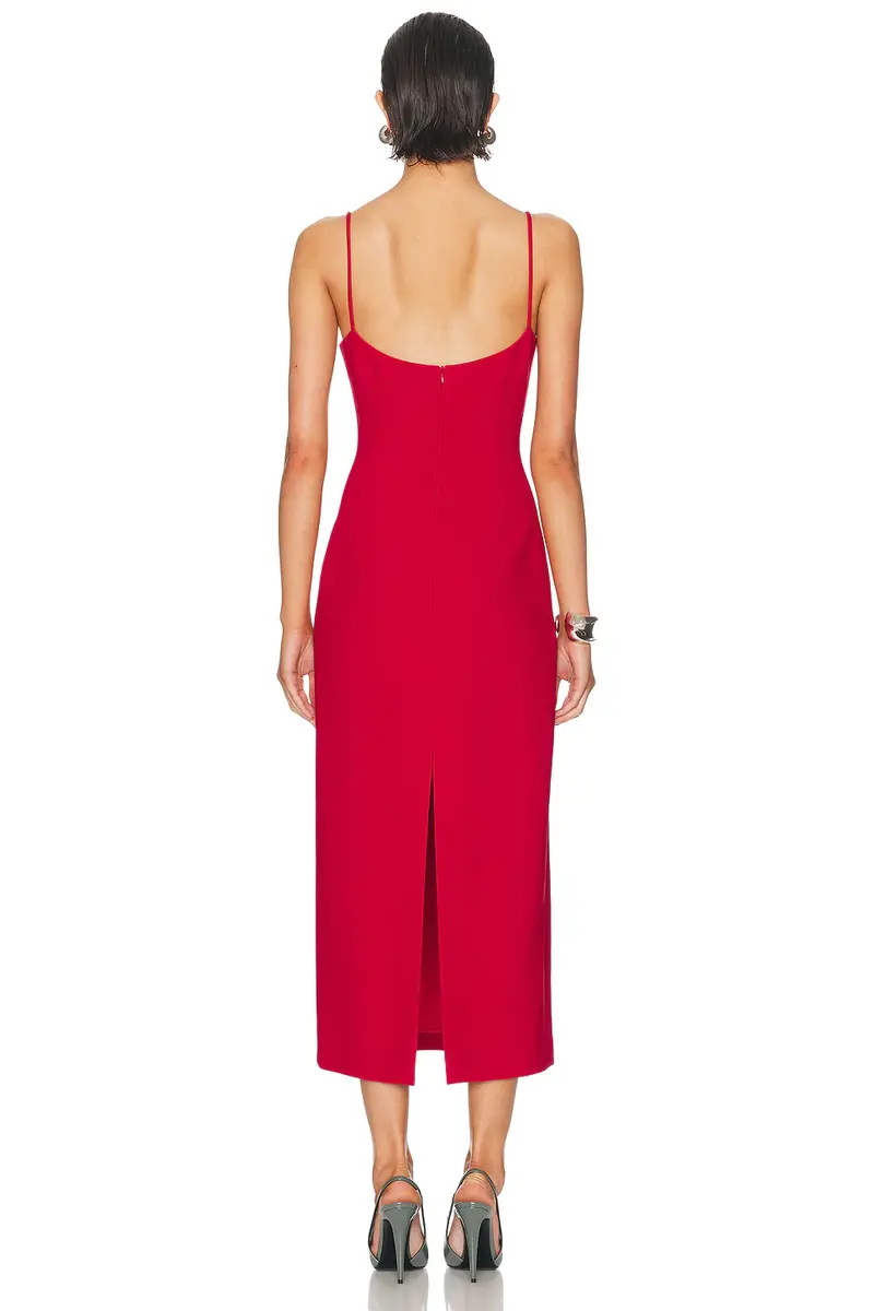 Magda Butrym Floral Applique Midi Dress | Thumbnail 3 Magda Butrym Floral Applique Midi Dress | Thumbnail 3