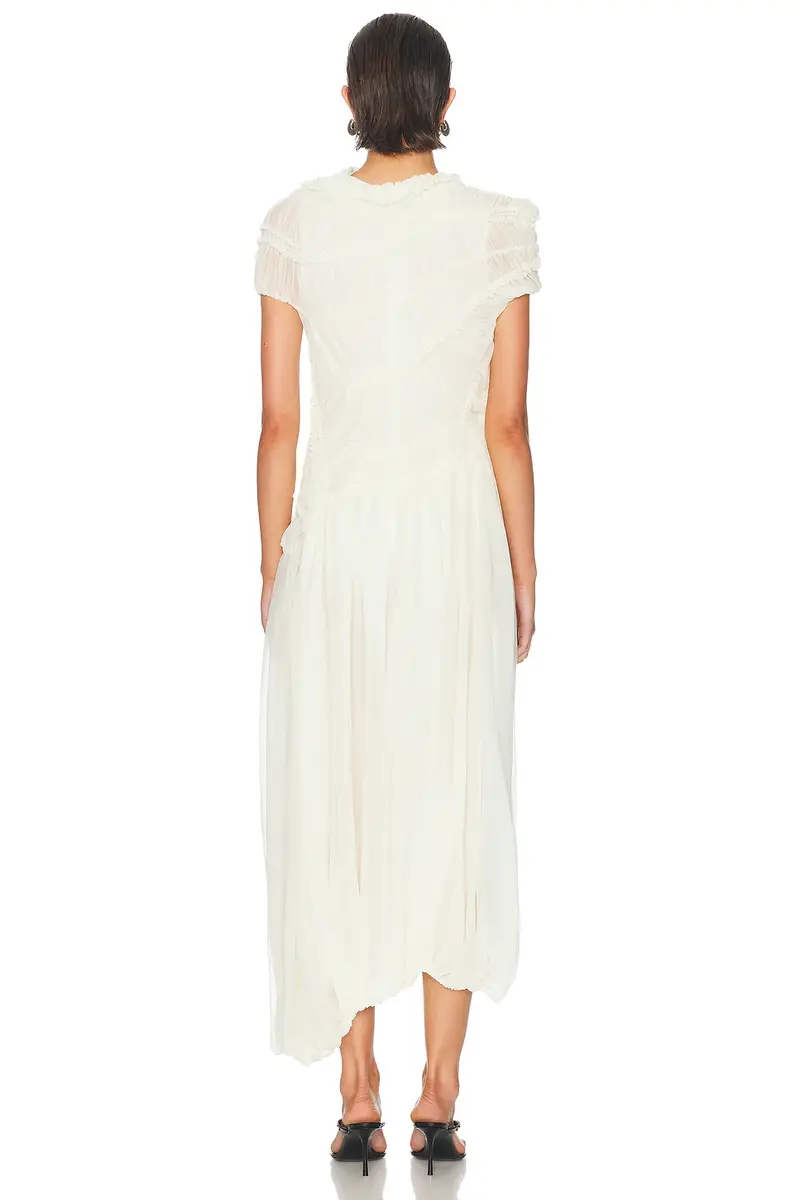 Magda Butrym Sheer Asymmetrical Dress | Thumbnail 5 Magda Butrym Sheer Asymmetrical Dress | Thumbnail 5