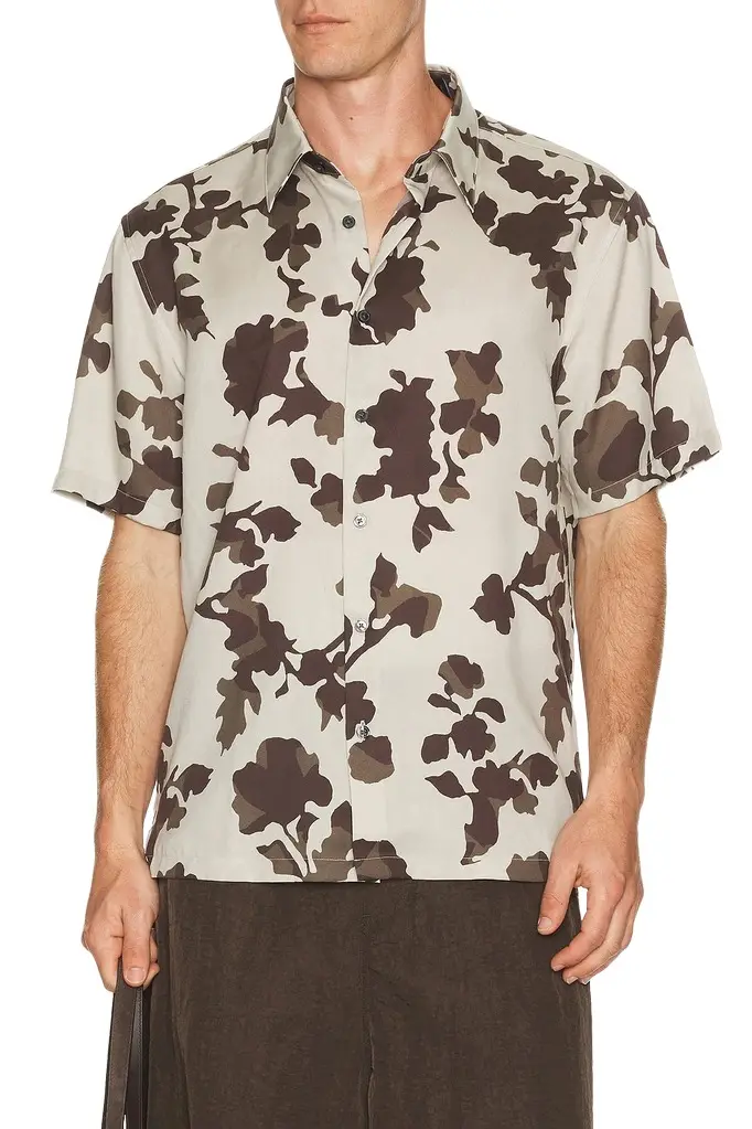Theory Floral Lyocel Irving Shirt