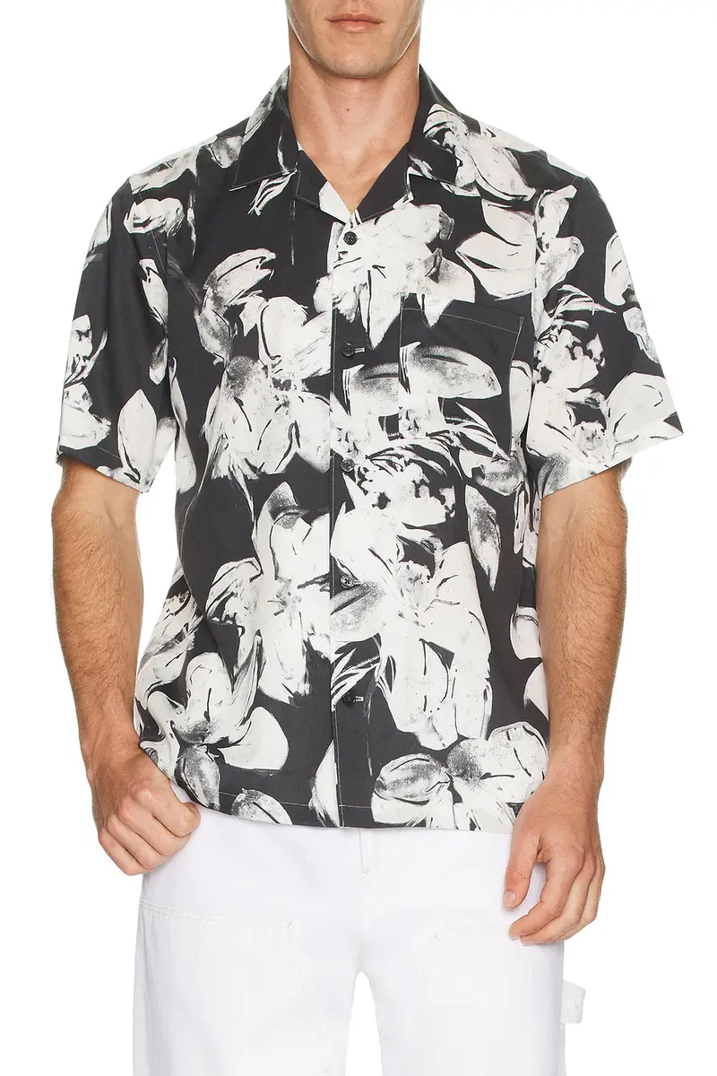 Theory Noll Brush Floral Shirt | Thumbnail 3