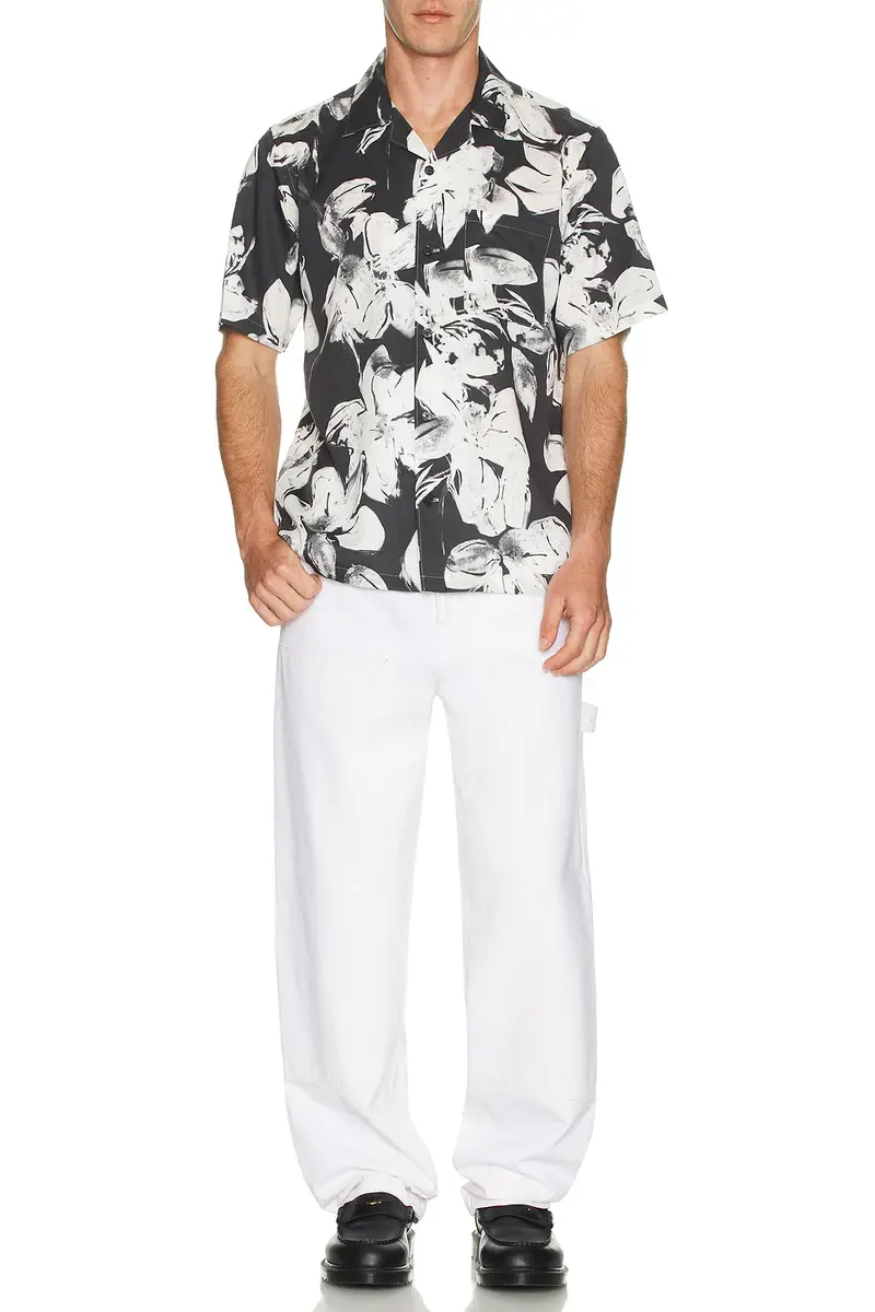 Theory Noll Brush Floral Shirt | Thumbnail 4