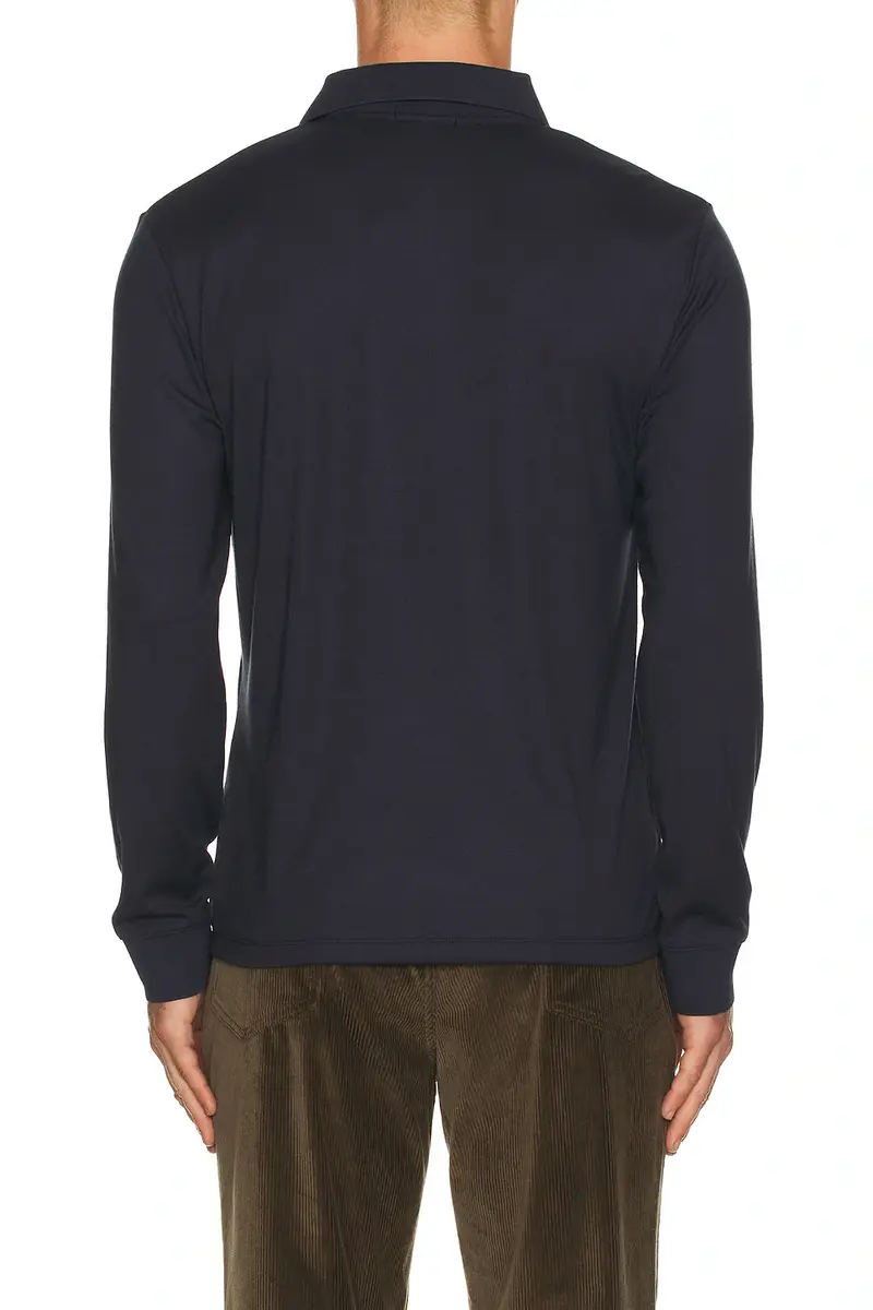 Theory Anemone Milano Goris Long Sleeve Polo | Thumbnail 2