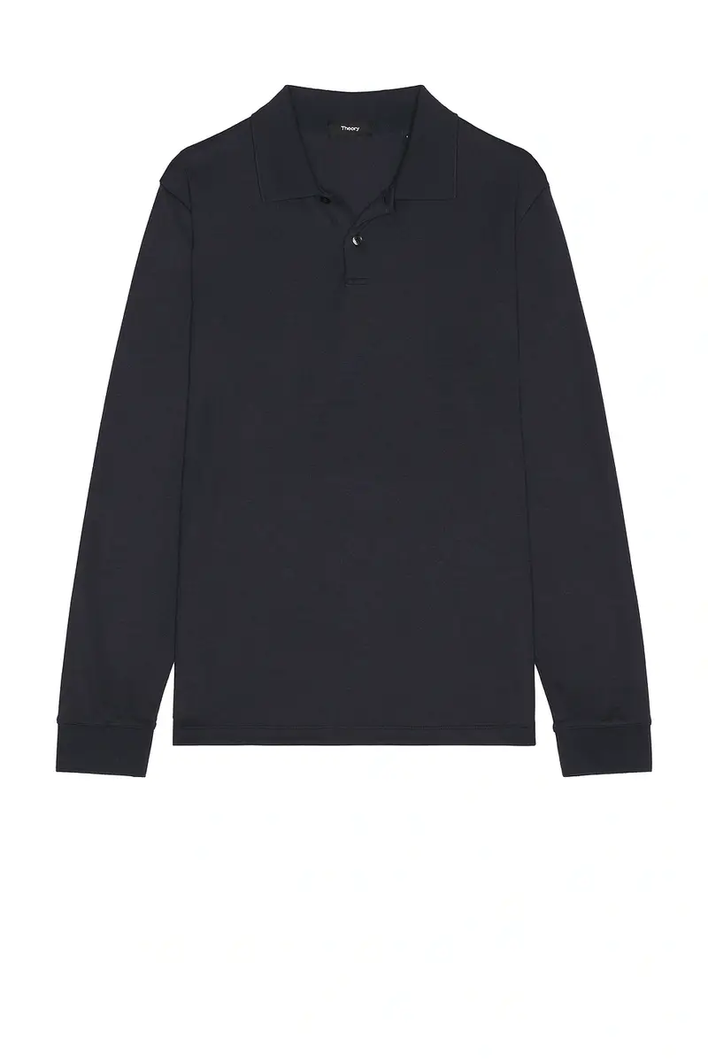 Theory Anemone Milano Goris Long Sleeve Polo | Thumbnail 4