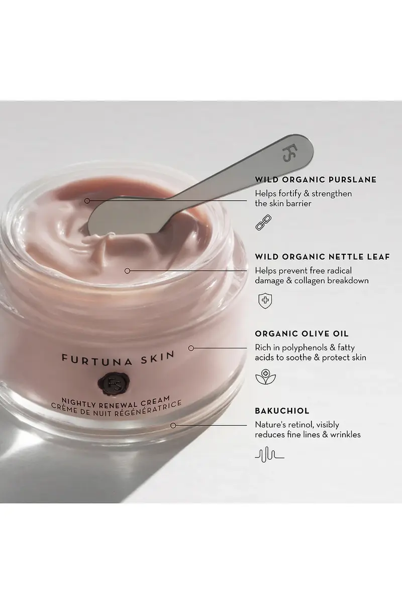 Furtuna Skin Fior Di Luna Nightly Renewal Cream 50ml | Thumbnail 5 Furtuna Skin Fior Di Luna Nightly Renewal Cream 50ml | Thumbnail 5