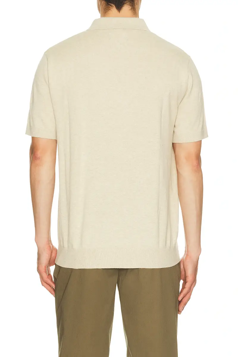 Barbour Muston Linen Blend Knitted Polo | Thumbnail 2 Barbour Muston Linen Blend Knitted Polo | Thumbnail 2