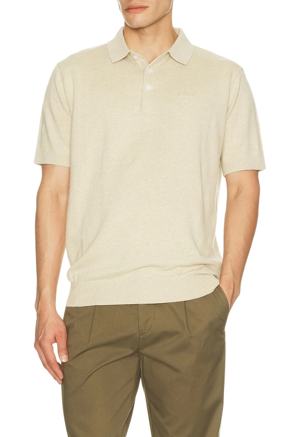 Muston Linen Blend Knitted Polo