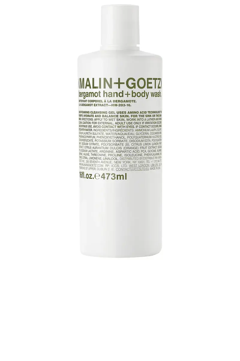 MALIN+GOETZ MALIN+GOETZ Bergamot Hand + Body Wash | Image 1 MALIN+GOETZ MALIN+GOETZ Bergamot Hand + Body Wash | Image 1