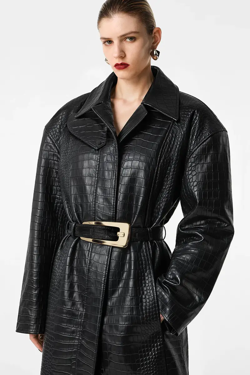 REVOLVE LOS ANGELES Nikita Leather Coat | Thumbnail 3 REVOLVE LOS ANGELES Nikita Leather Coat | Thumbnail 3