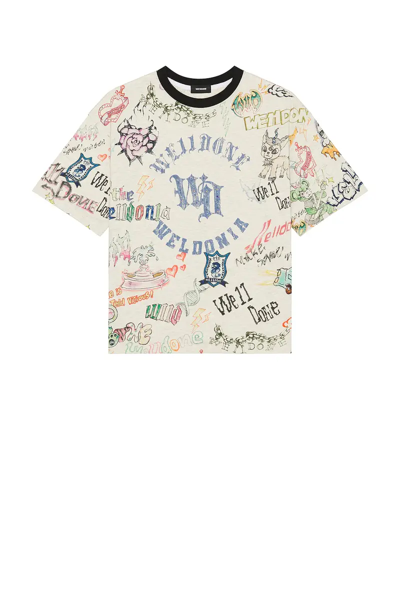 We11Done Doodle Printed T-Shirt | Thumbnail 4