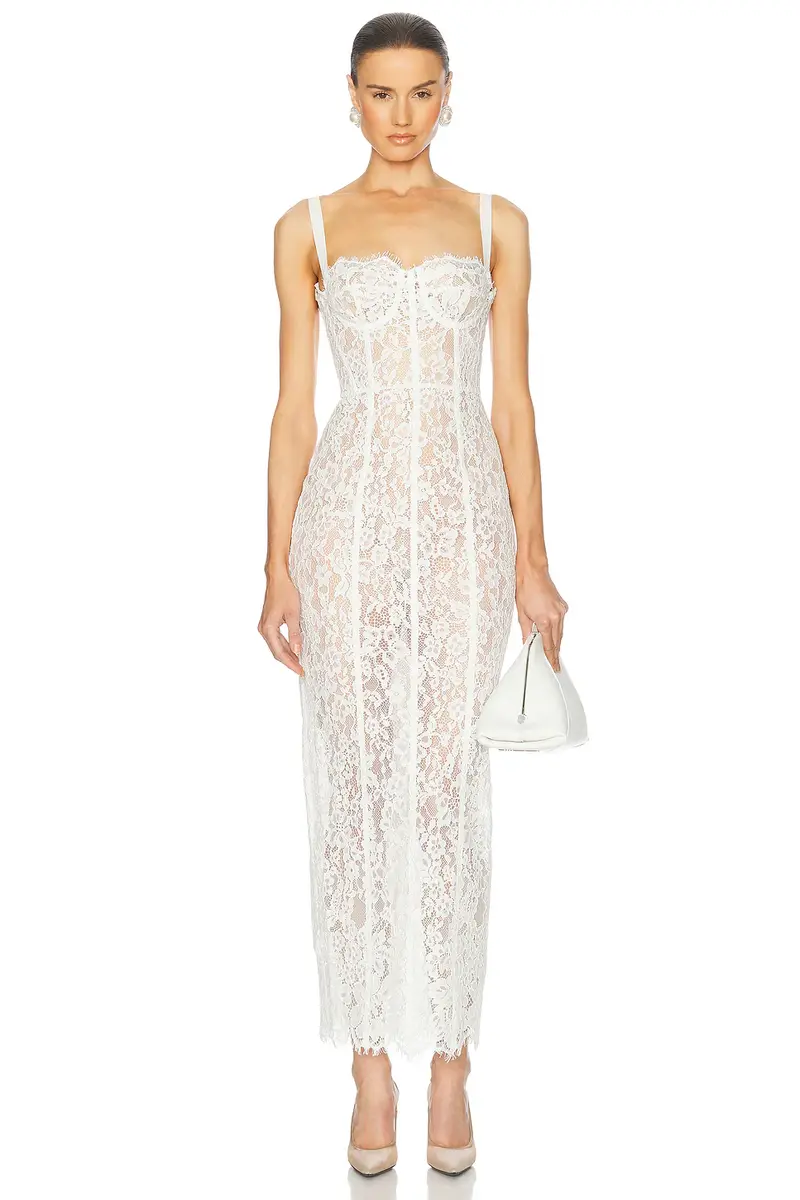 Helsa The Lace Column Dress | Thumbnail 2 Helsa The Lace Column Dress | Thumbnail 2