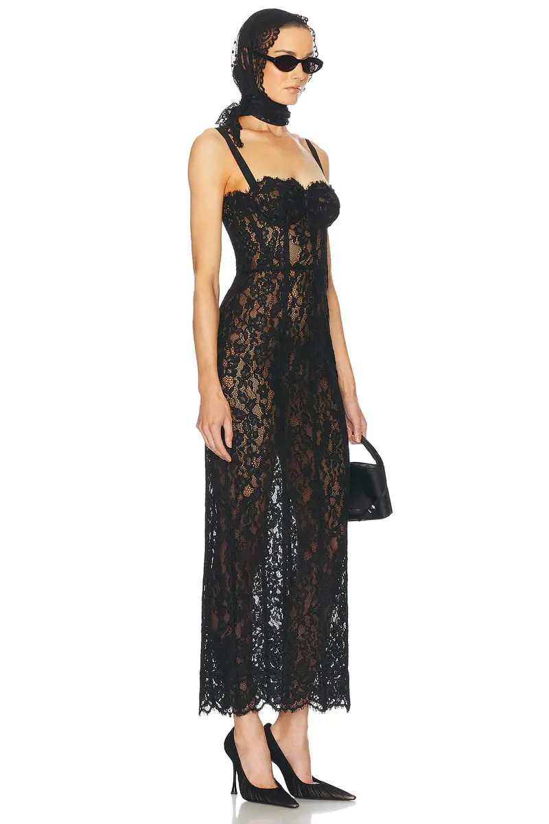 Helsa The Lace Column Dress | Thumbnail 2