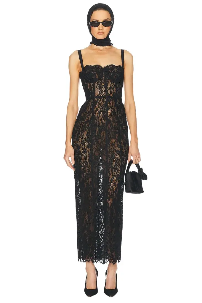 Helsa The Lace Column Dress | Image 1 Helsa The Lace Column Dress | Image 1