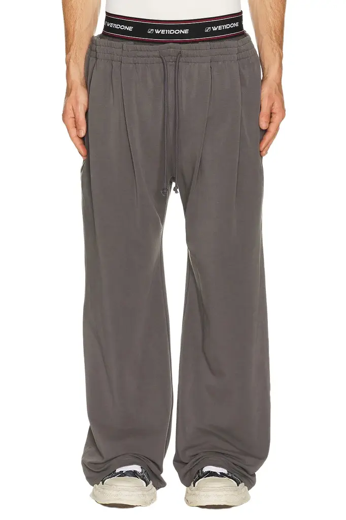We11Done Layered Tucked Sweatpants
