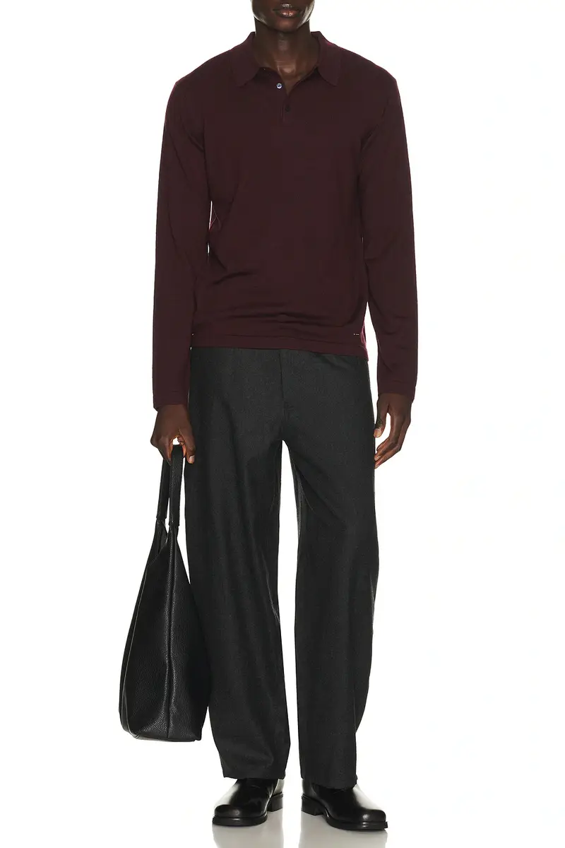 Simkhai Reynolds Long Sleeve Polo | Thumbnail 3 Simkhai Reynolds Long Sleeve Polo | Thumbnail 3