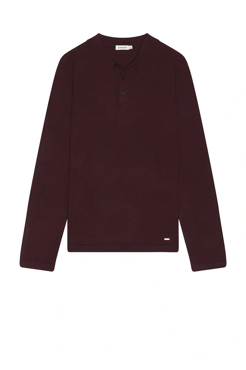 Simkhai Reynolds Long Sleeve Polo | Thumbnail 4 Simkhai Reynolds Long Sleeve Polo | Thumbnail 4