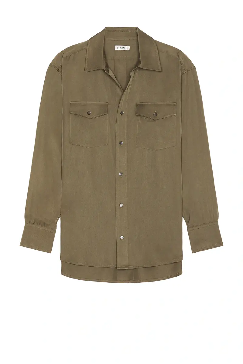 Simkhai Carter Refined Workwear Shirt | Thumbnail 4 Simkhai Carter Refined Workwear Shirt | Thumbnail 4