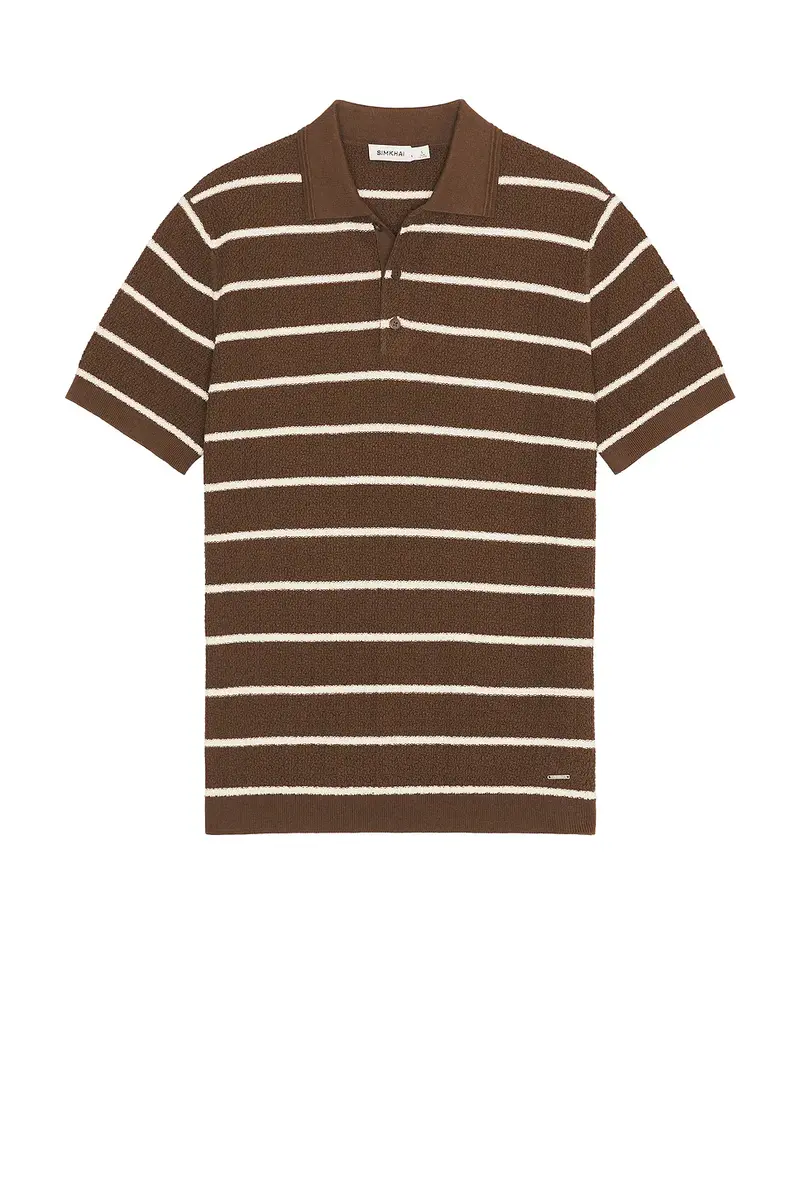 Simkhai Calum Short Sleeve Polo | Thumbnail 4 Simkhai Calum Short Sleeve Polo | Thumbnail 4