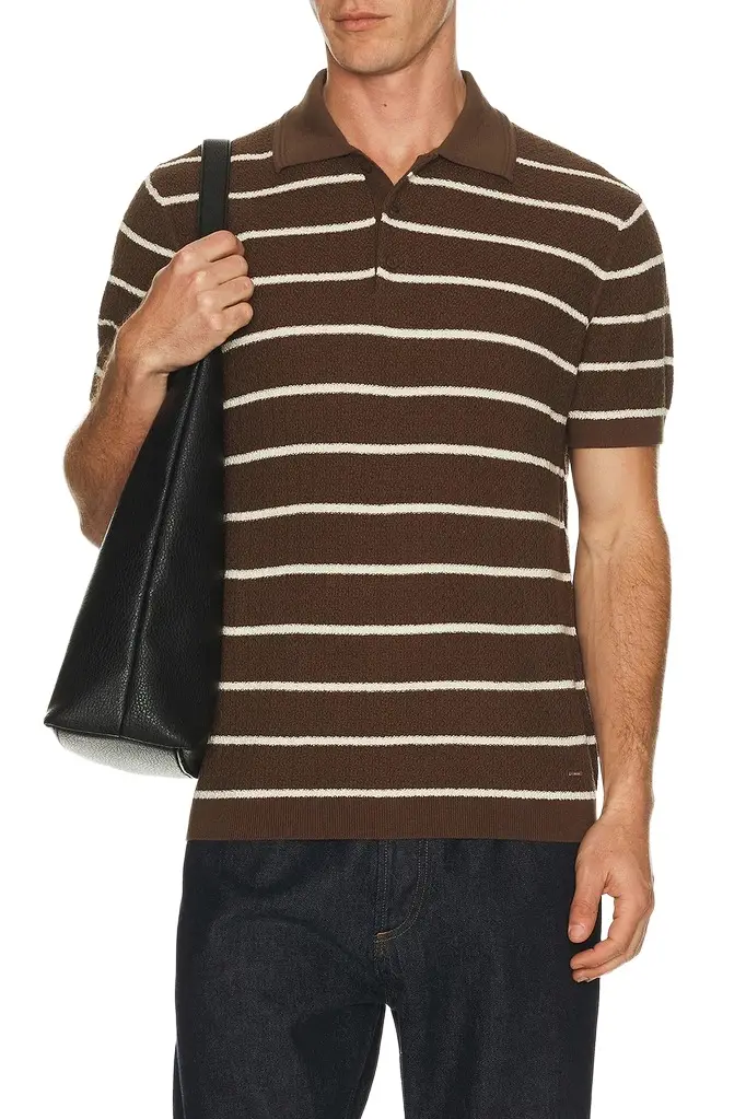 Simkhai Calum Short Sleeve Polo