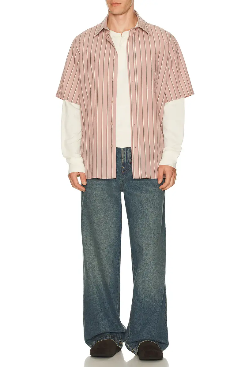 Simkhai Deacon Short Sleeve Oversized Shirt | Thumbnail 3