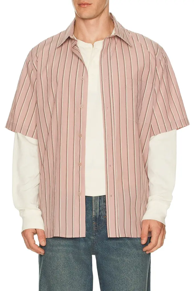 Simkhai Deacon Short Sleeve Oversized Shirt