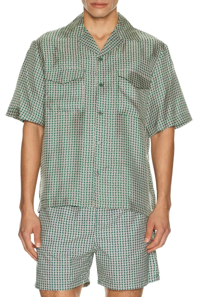 Simkhai Clarke Printed Silk Shirt | Image 1 Simkhai Clarke Printed Silk Shirt | Image 1