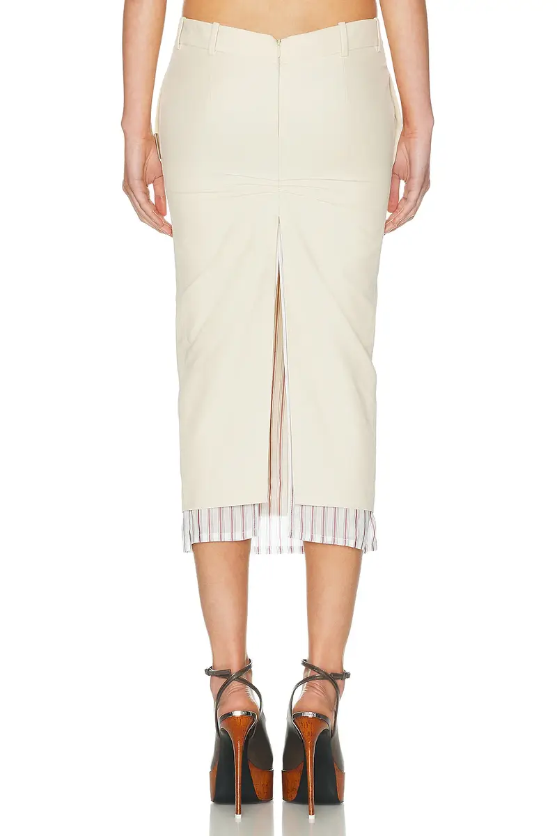 The Attico Low Rise Midi Skirt | Thumbnail 4 The Attico Low Rise Midi Skirt | Thumbnail 4