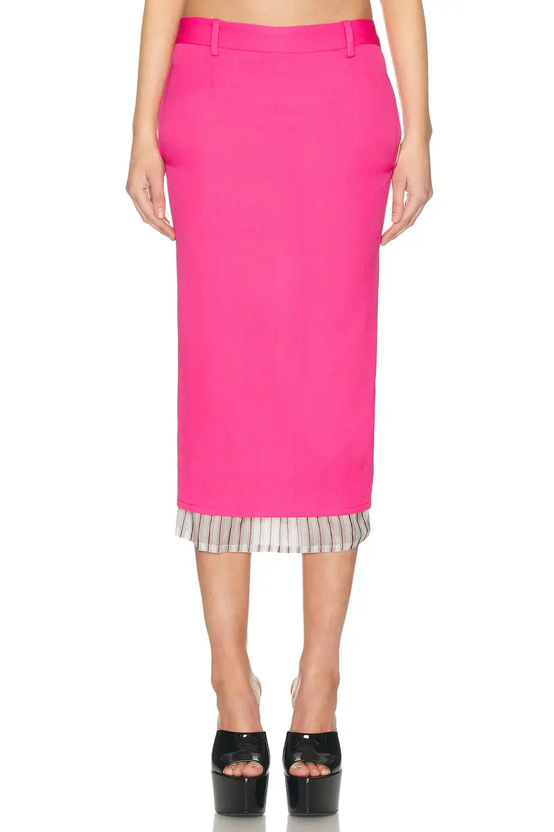 The Attico Low Rise Midi Skirt | Thumbnail 2
