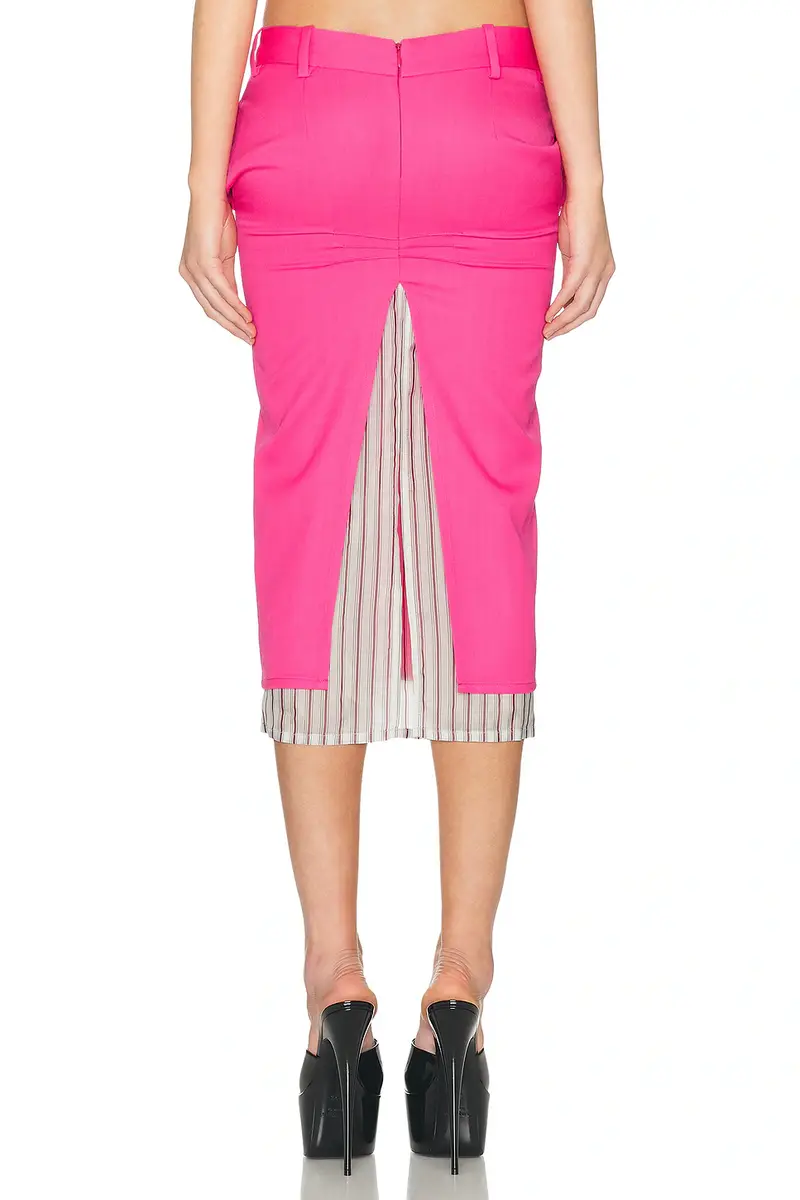 The Attico Low Rise Midi Skirt | Thumbnail 5