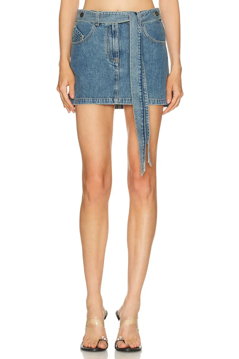 The Attico Denim Mini Skirt | Thumbnail 2 The Attico Denim Mini Skirt | Thumbnail 2